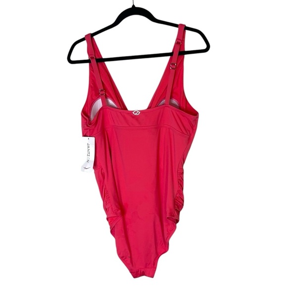 Jantzen Women's One Piece Swimsuit with Tummy Control- Size 14 - Picture 5 of 11
